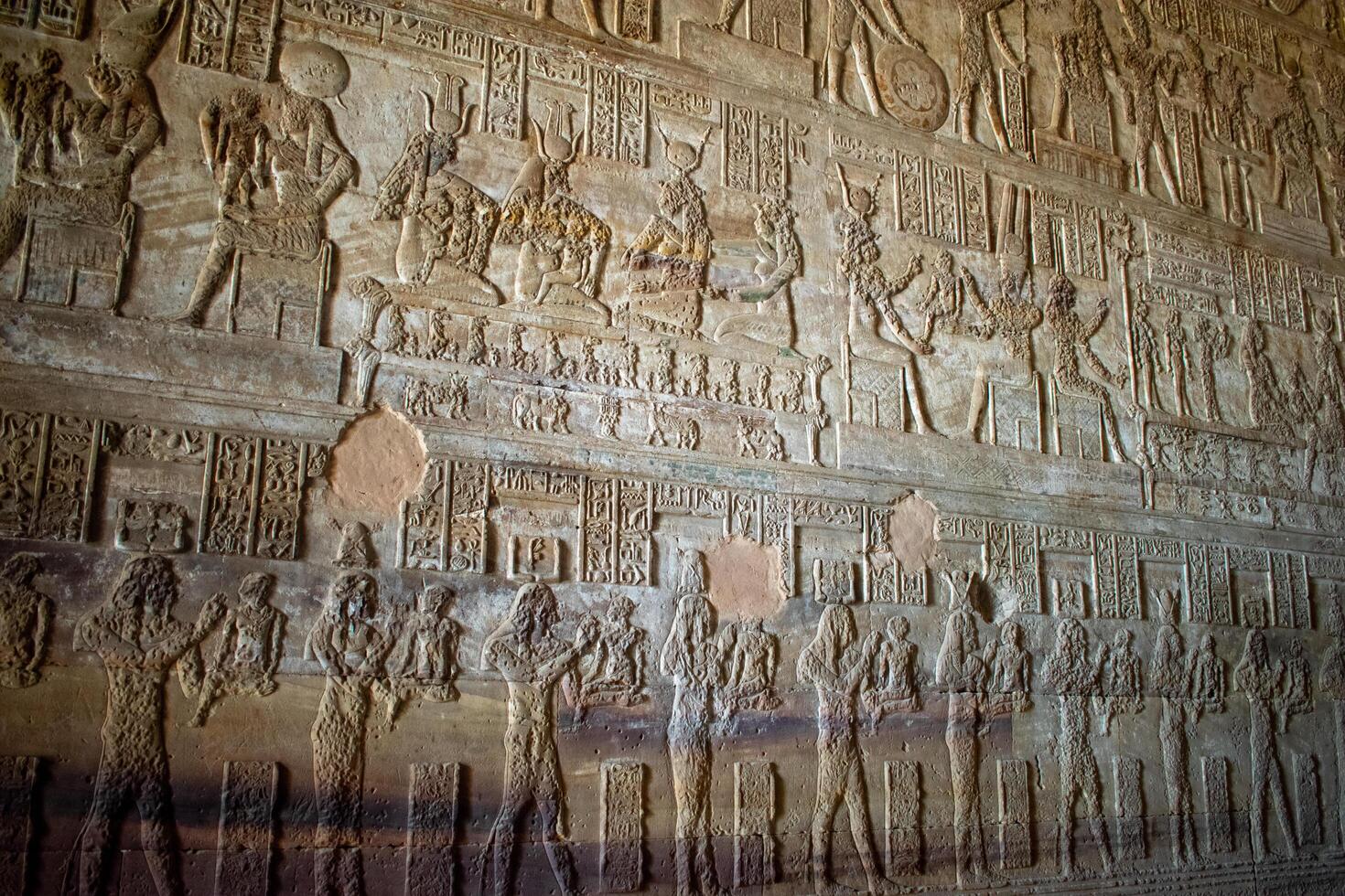 14.1.24 Dendera, Egypt Temple of Hathor at Dendera Temple complex. The best preserved temple complexes of ancient Egypt. photo