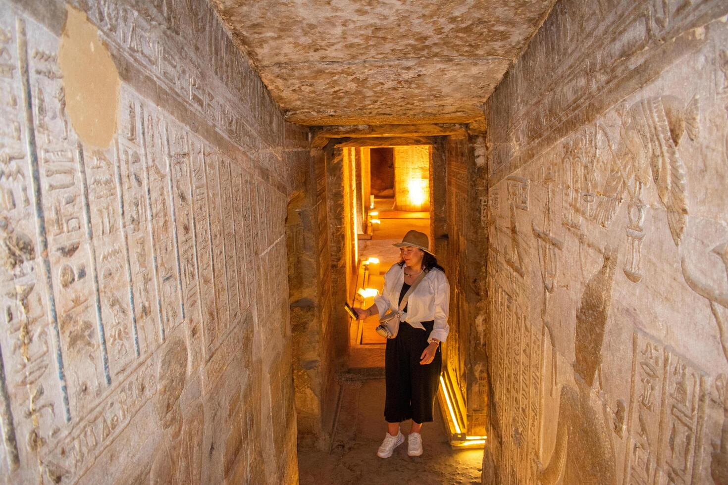 14.1.24 Dendera, Egypt Temple of Hathor at Dendera Temple complex. The best preserved temple complexes of ancient Egypt. photo