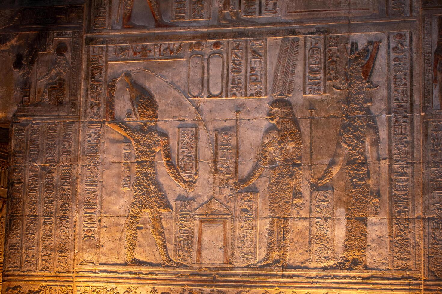 14.1.24 Dendera, Egypt Temple of Hathor at Dendera Temple complex. The best preserved temple complexes of ancient Egypt photo
