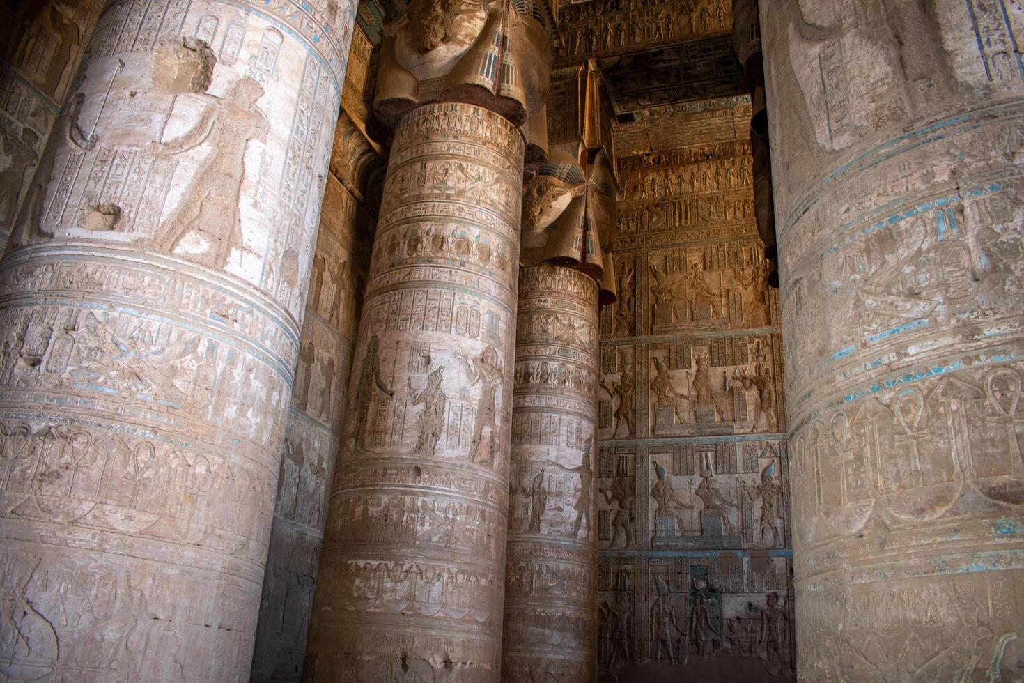 14.1.24 Dendera, Egypt Temple of Hathor at Dendera Temple complex. The best preserved temple complexes of ancient Egypt photo