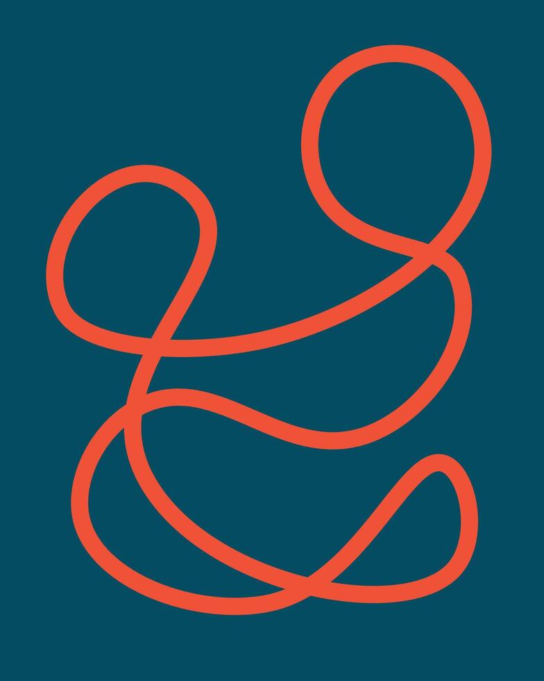 abstract line art forming 2 people. vector