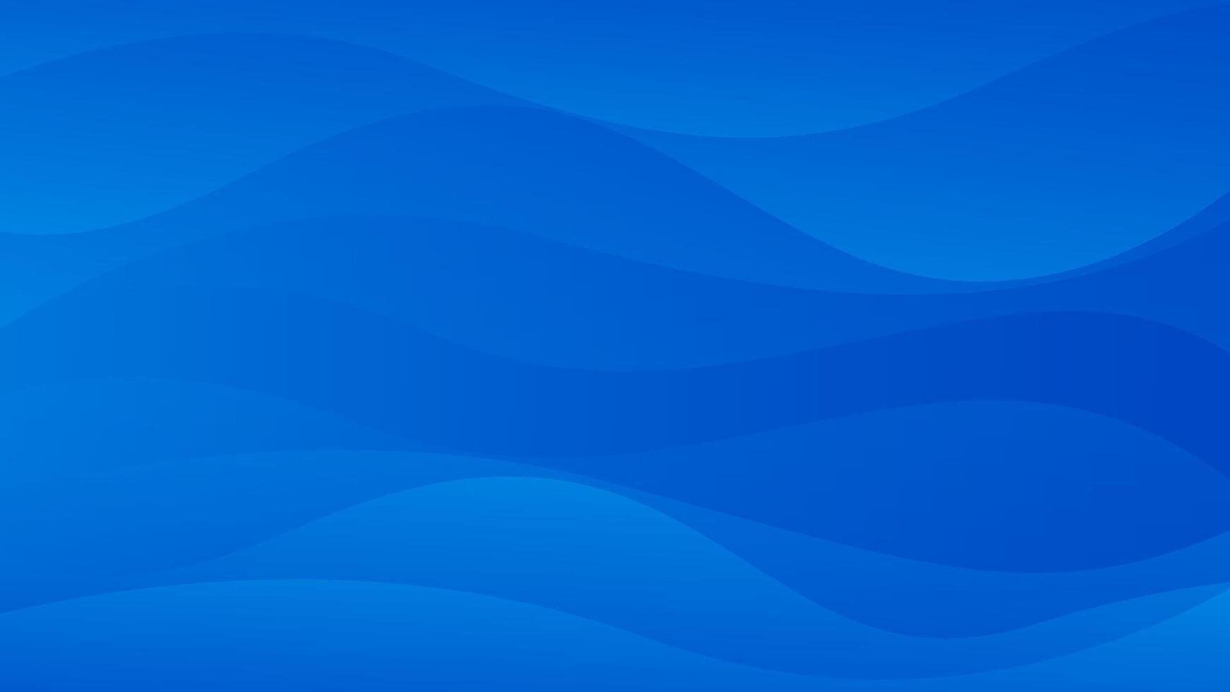 Blue gradient smoot wave background , abstract wallpaper vector