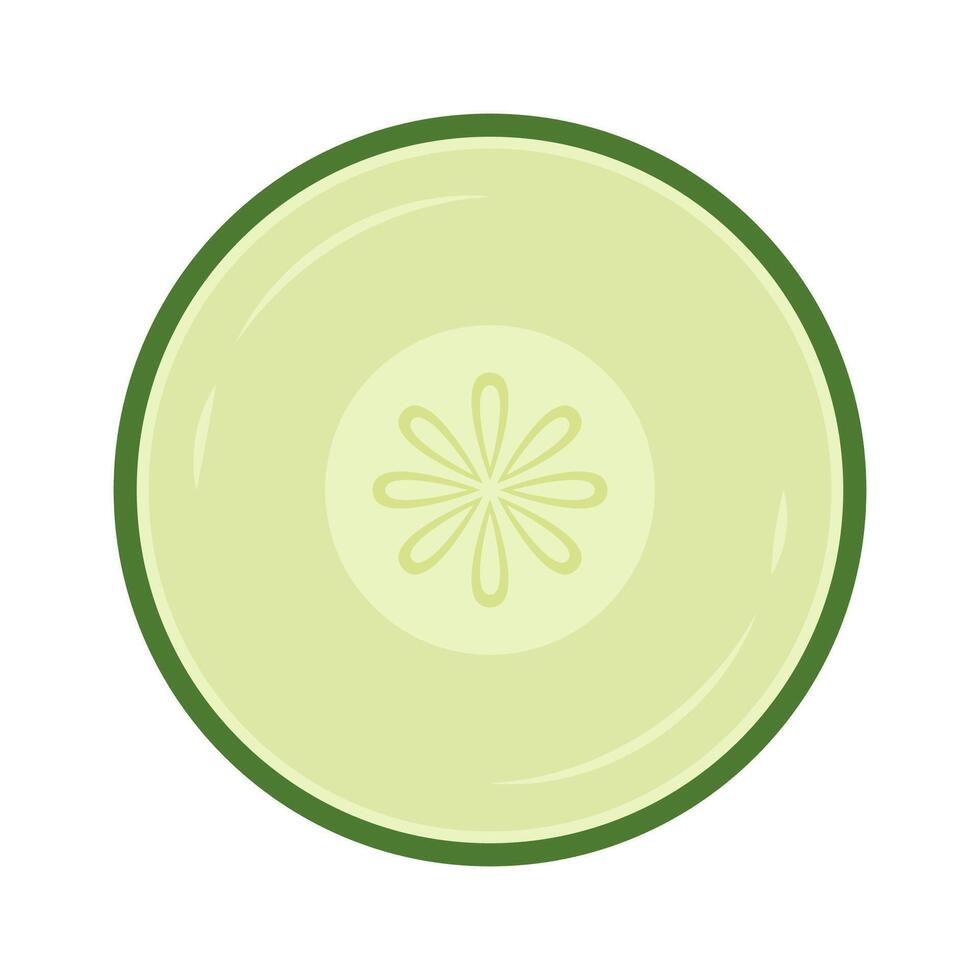 Cucumber slice icon. Cucumber . vector