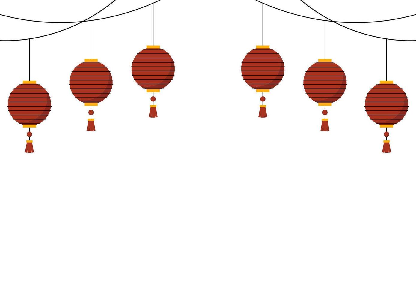 Chinese new year poster. wallpaper. free space for text. Chinese lamp . vector
