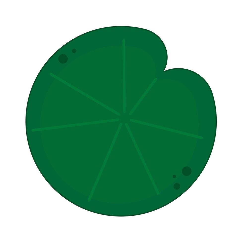 Lily pad icon. Lily cartoon on white background. vector
