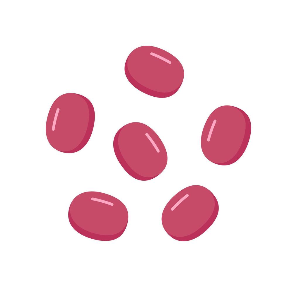 kidney bean on white background. kidney bean logo design. vector