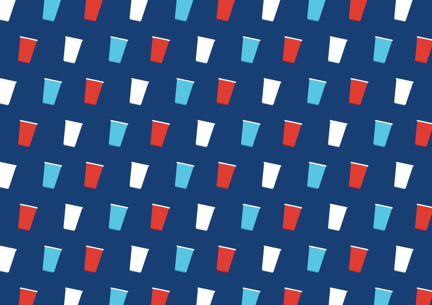 Beer cup pattern . wallpaper. beer pong wallpaper. background. vector