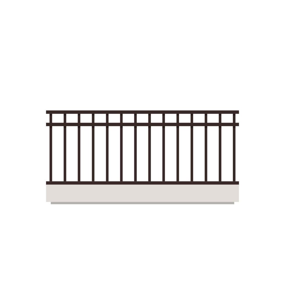 Railing . railing on white background. wallpaper. free space for text. copy space. vector