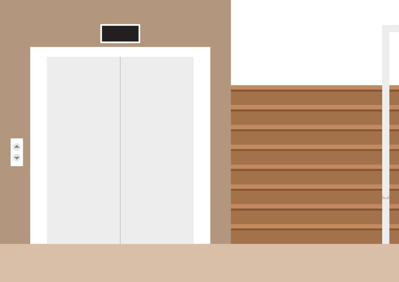 Lift door . free space for text. wallpaper. background. vector