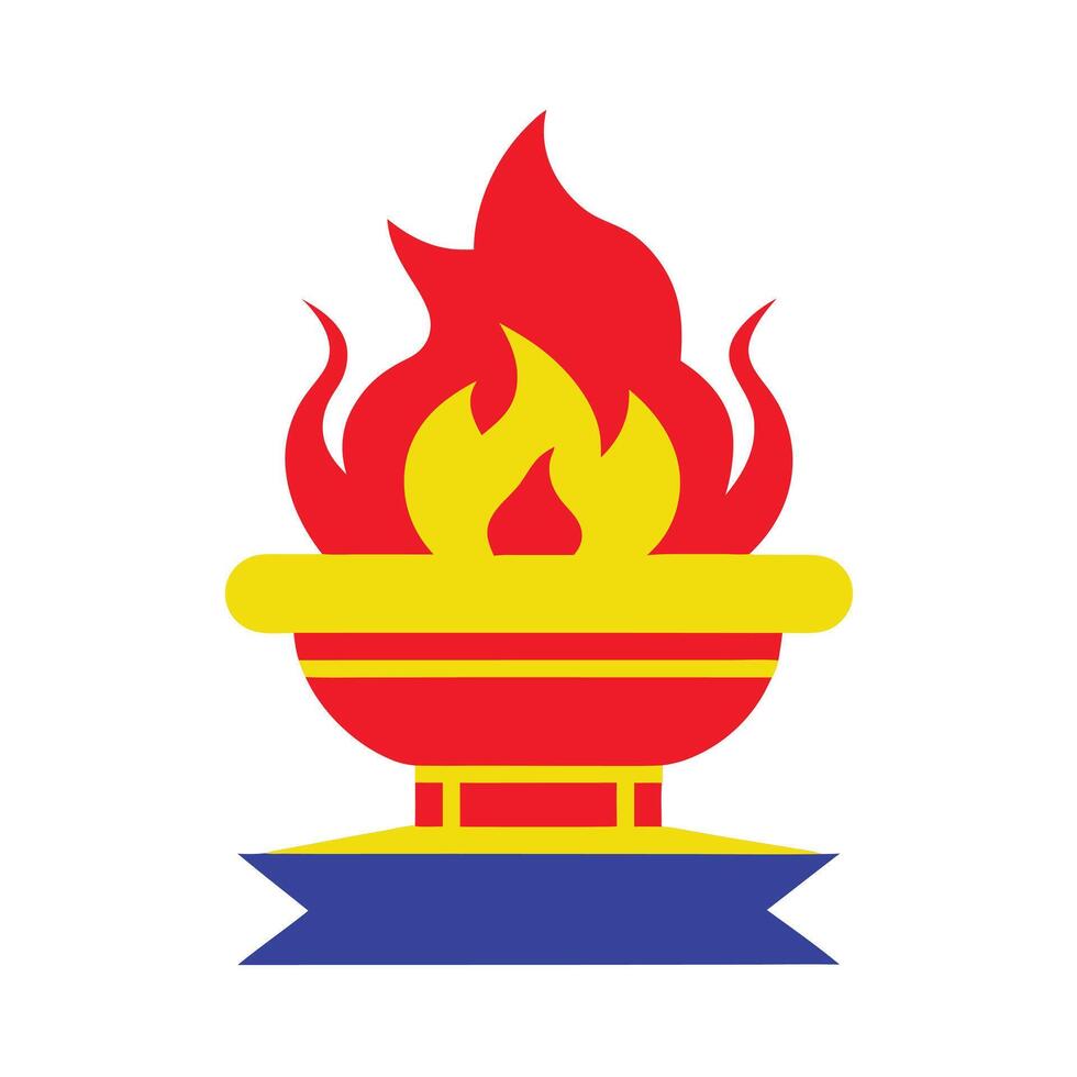 Bonser burner color design vector