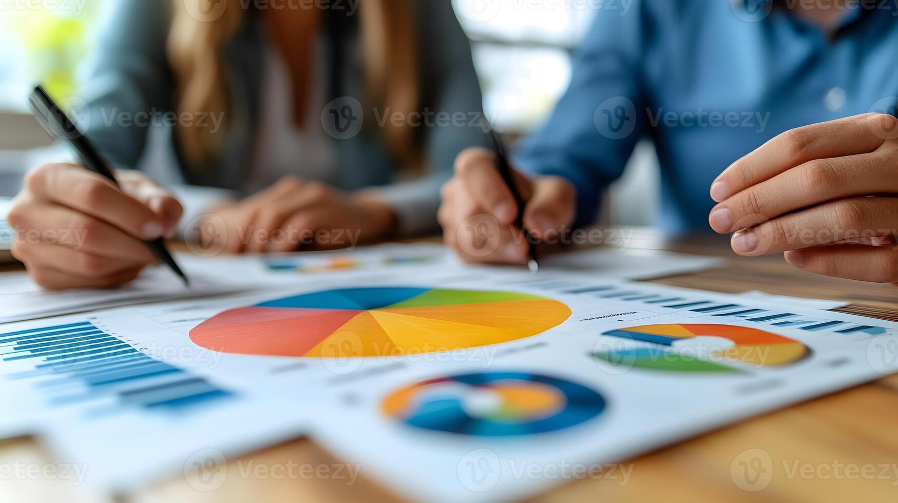Futuristic investment analysis 2025, financial charts, interactive data board, global trends, photo
