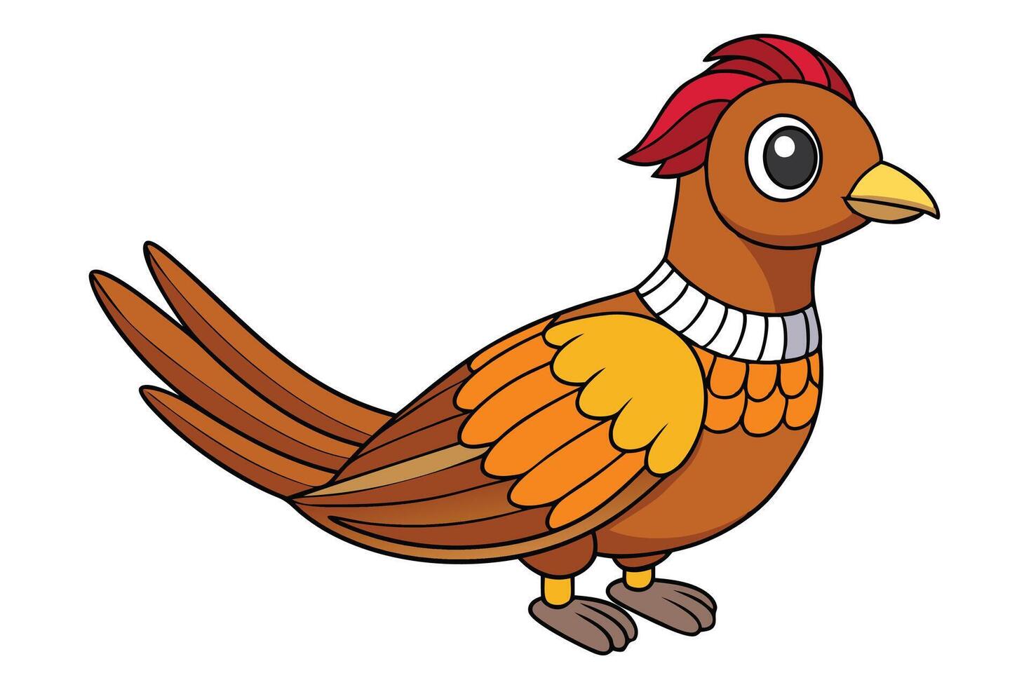Ring Necked Pheasant Design vector