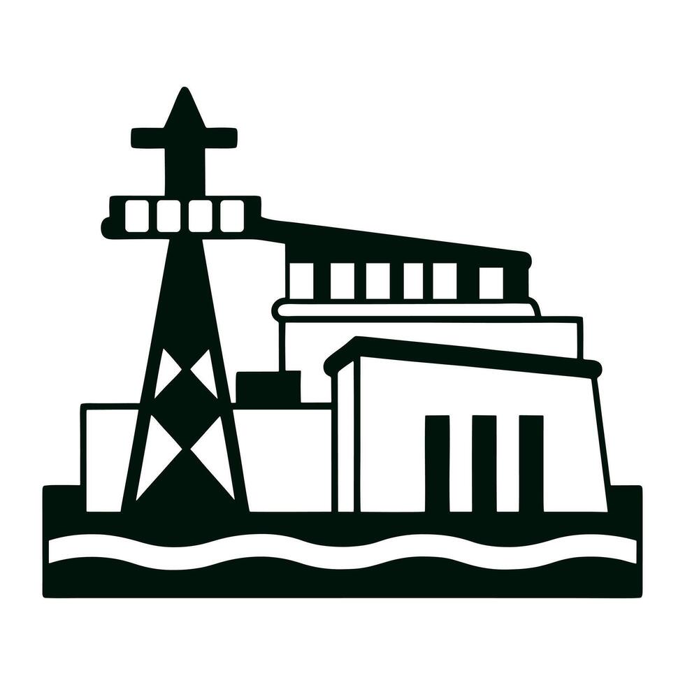 Hydraulic Powerplant Energy Artwork vector