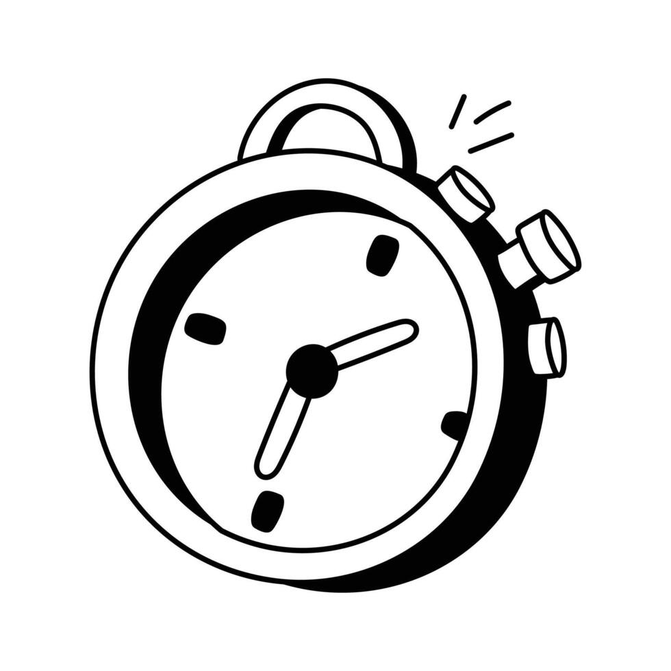 A stopwatch for tracking workout time and intervals vector
