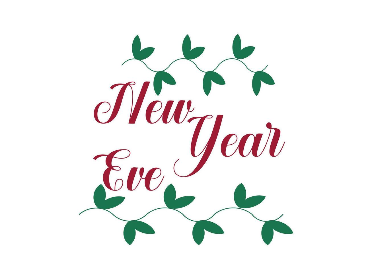 typography design of new year vector