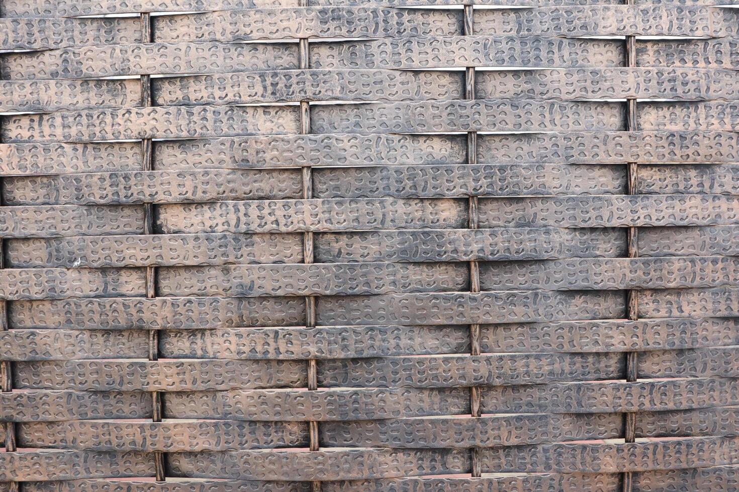 A CloseUp View of a Beautifully Woven Texture, Showcasing Soft, Elegant, and Neutral Tones photo