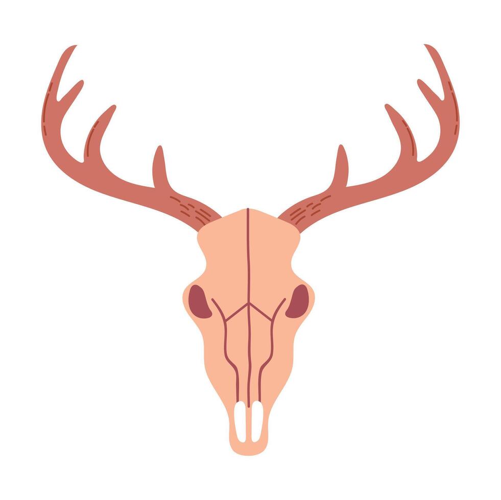 Deer skull icon clipart avatar logotype concepte isolated illustration vector