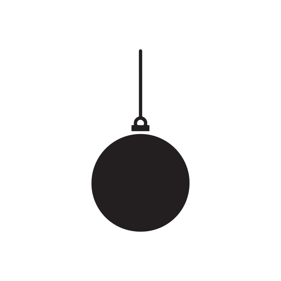 Simple Christmas Ornament Silhouette vector