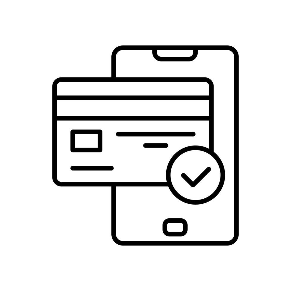 Transaction confirmation icon for online payment vector