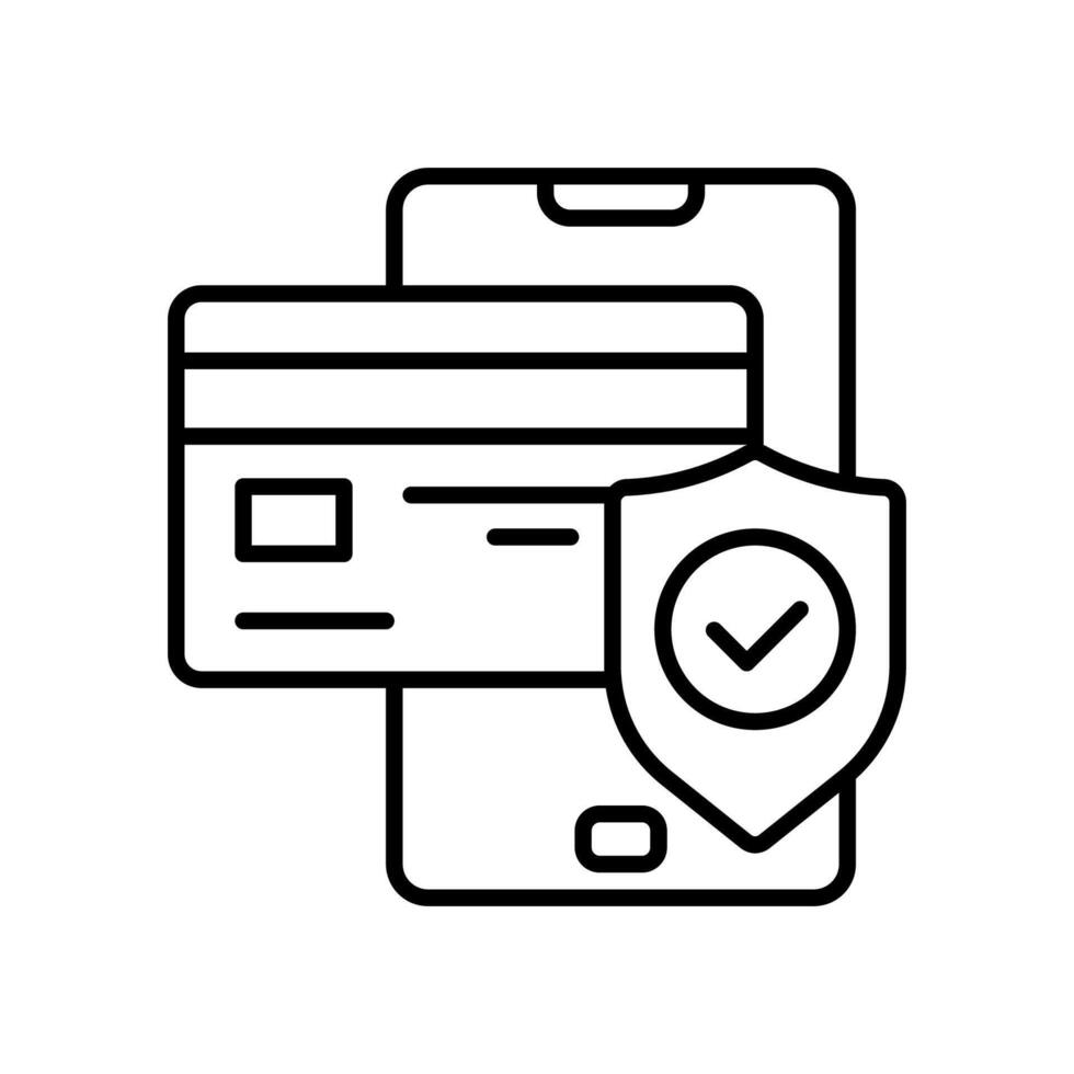 Online financial transaction security icon vector