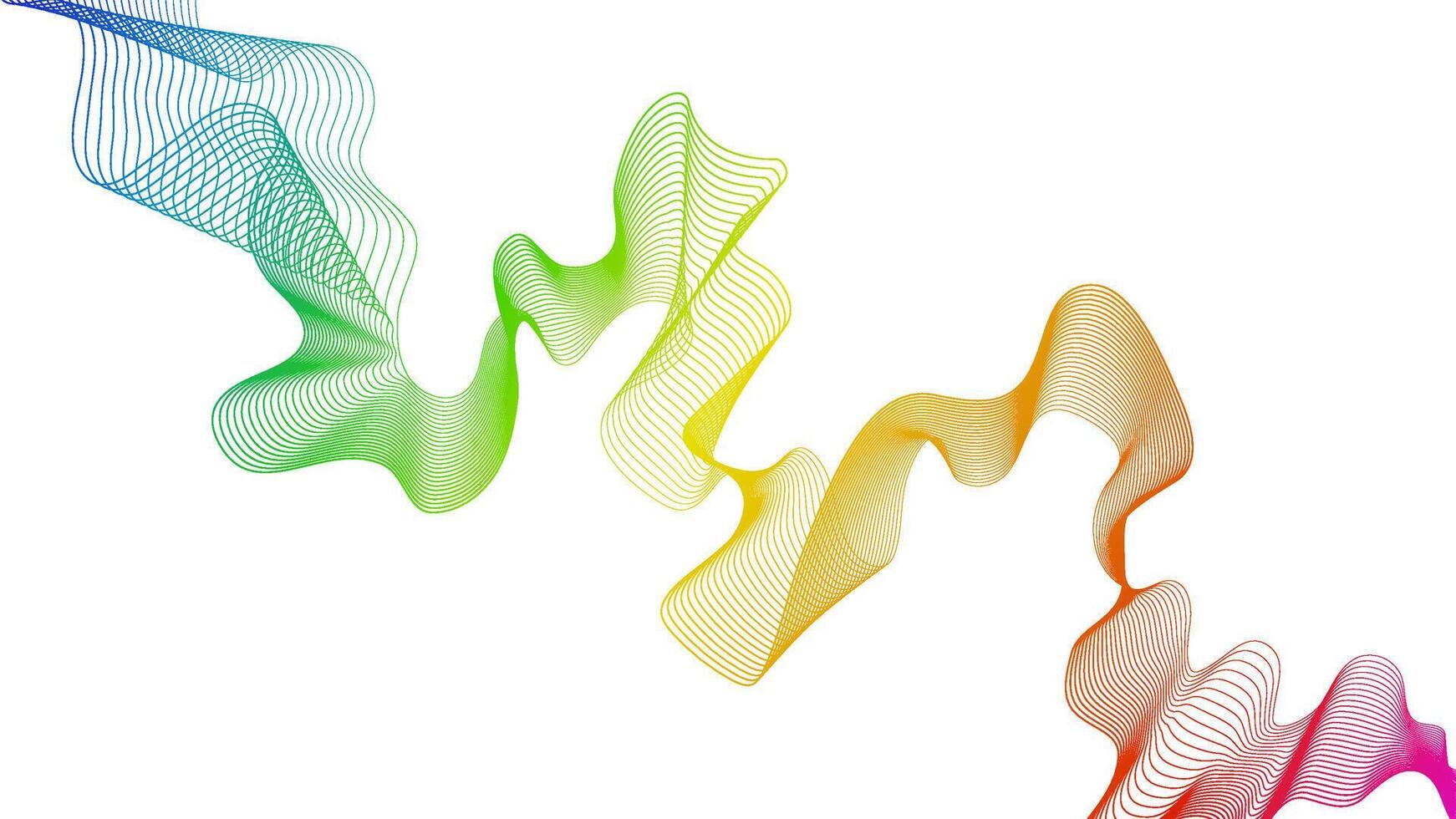 Abstract backdrop with wave gradient lines vector