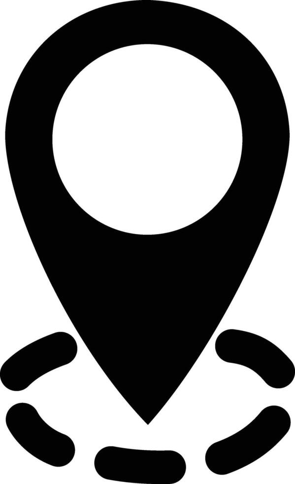Digital Location Marker Icon for Map-Based Navigation Tools vector
