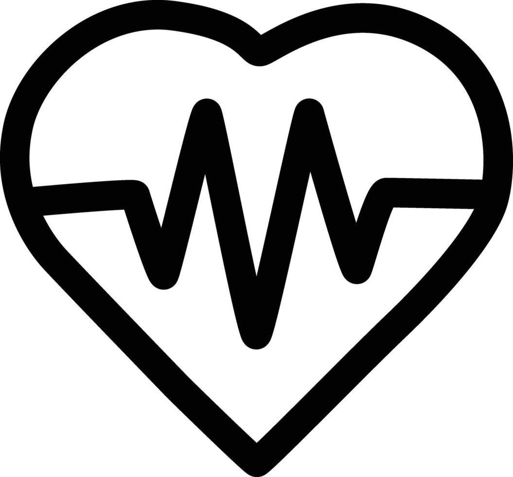 Minimalist Heart Icon for Digital and Print Projects vector