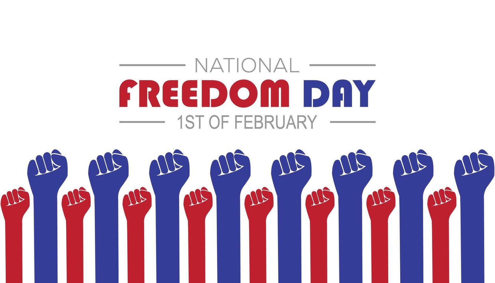 National Freedom Day creative concept design. template for banner, greeting card, poster, prints, social media, flyer ,with background. vector