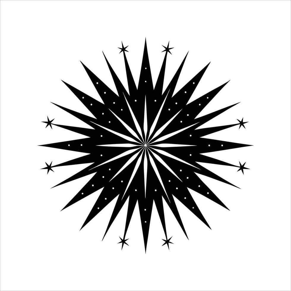 Radiant Starburst Sparkle vector