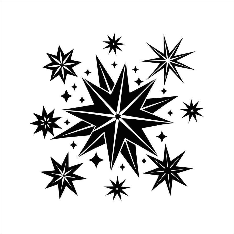 Vibrant Starburst Sparkle vector
