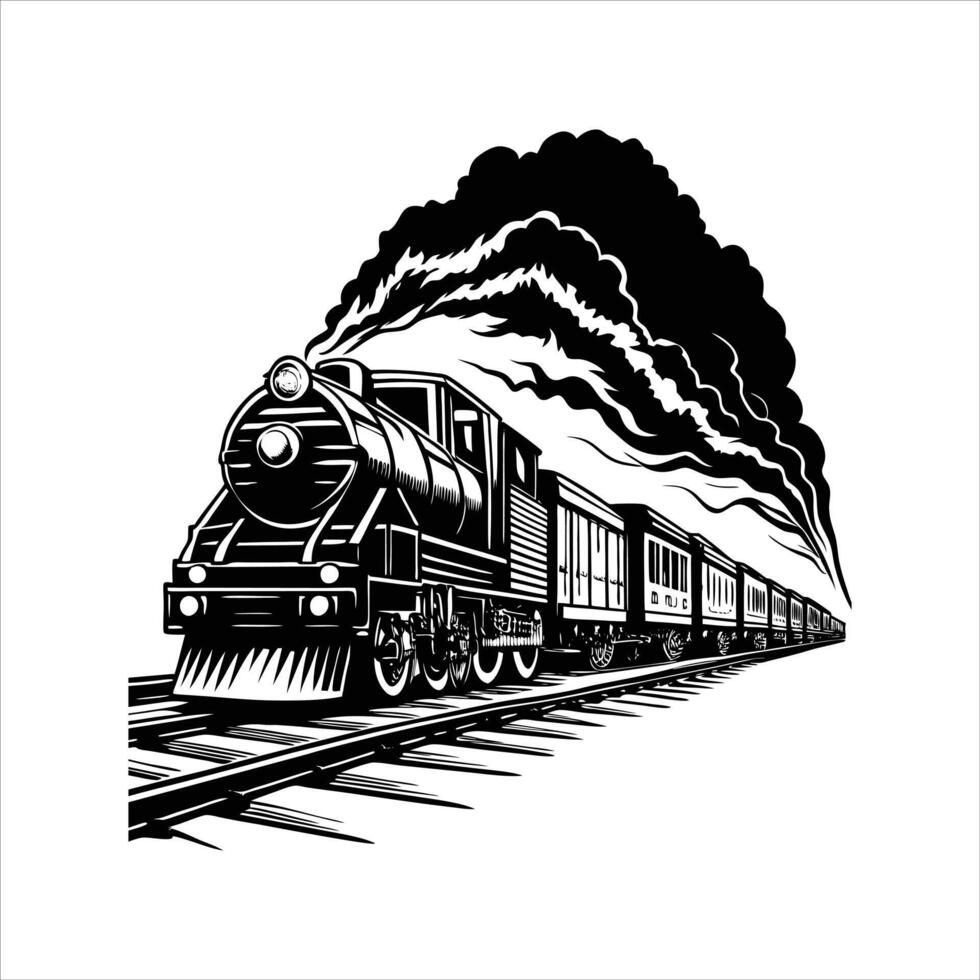 Rolling Thunder Train vector