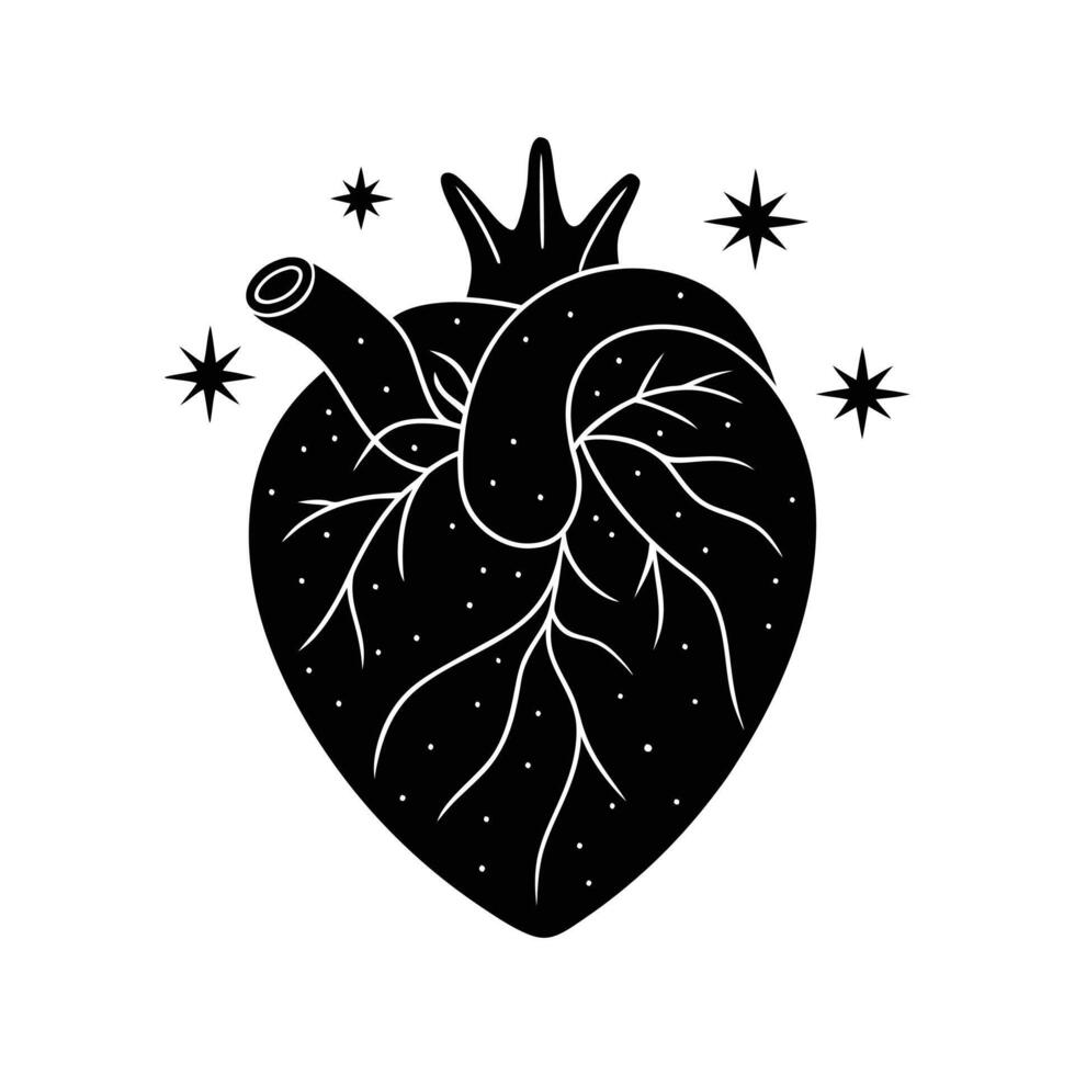 Hearts with sparkle vector