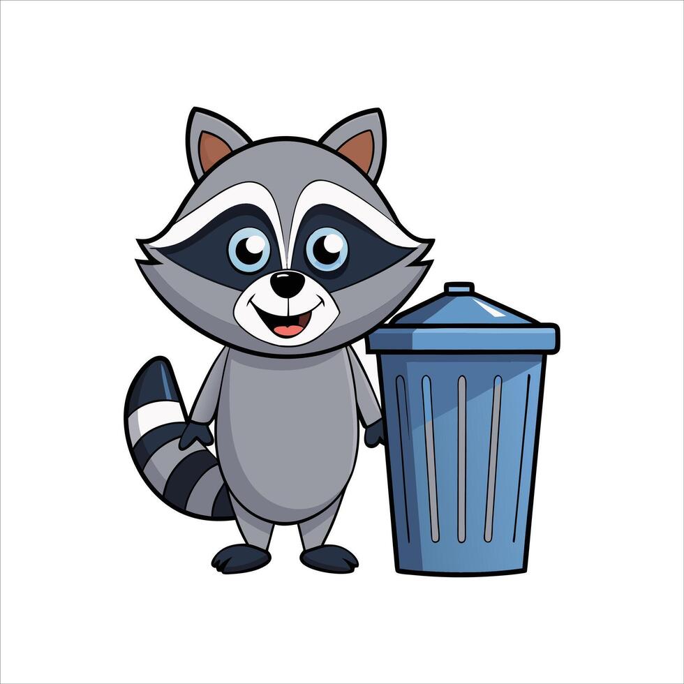 Raccoon Trash Vectors