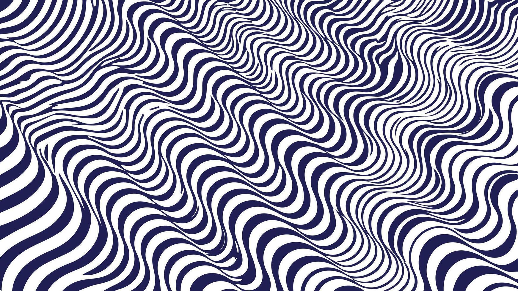 A blue and white wavy pattern vector