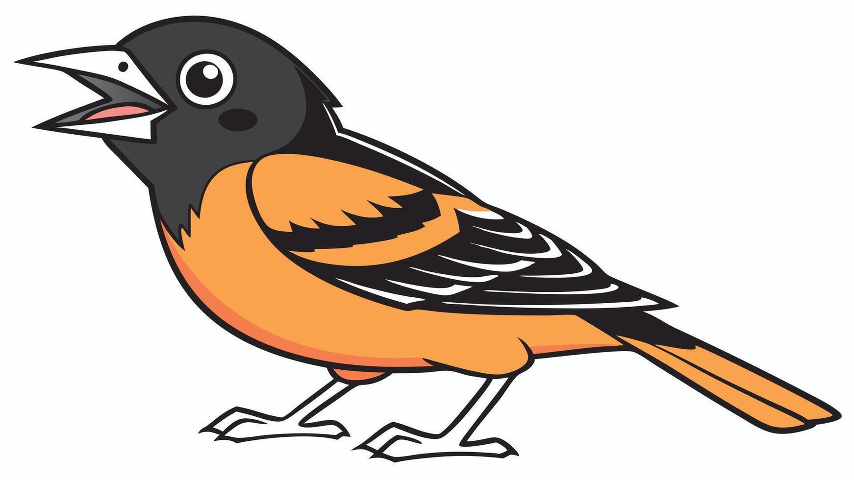 Baltimore orioles clipart vector