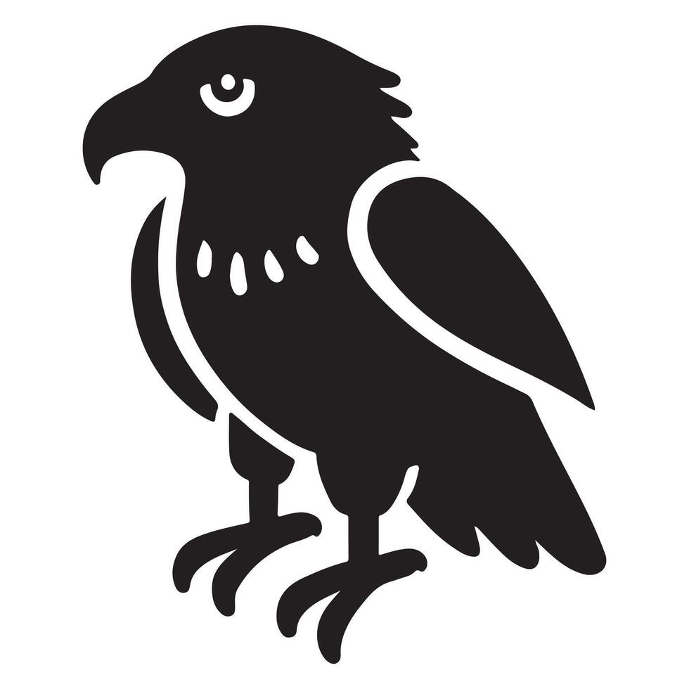 Eagle Silhouette Illustration for Design Projects vector
