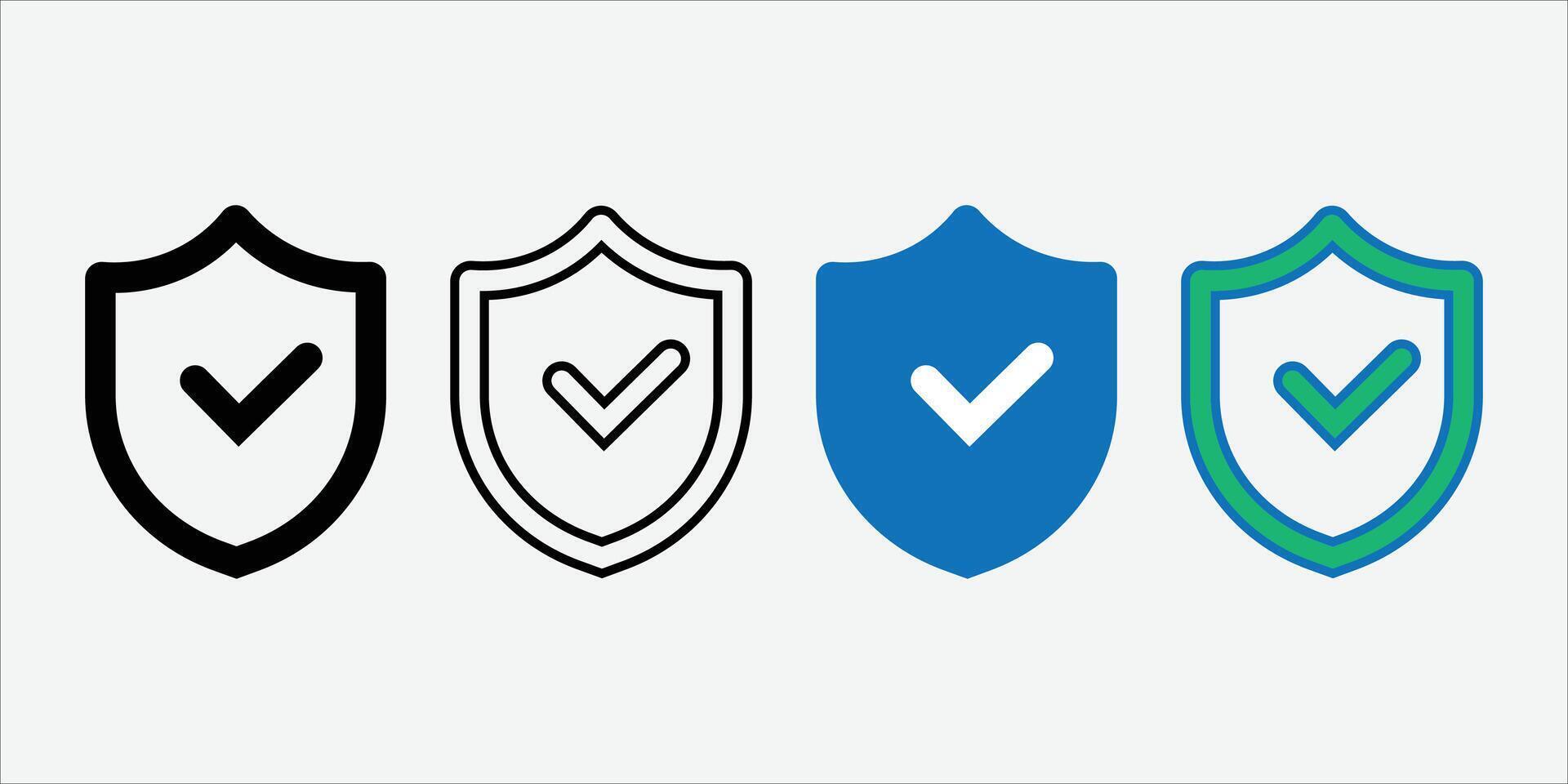 Shield Icon . Badge Icon. Verification Badge Icon. Safe Guard Icon. vector