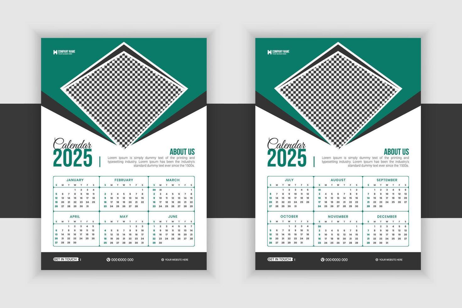 Customizable Real Estate Calendar Template for Property Showcases vector