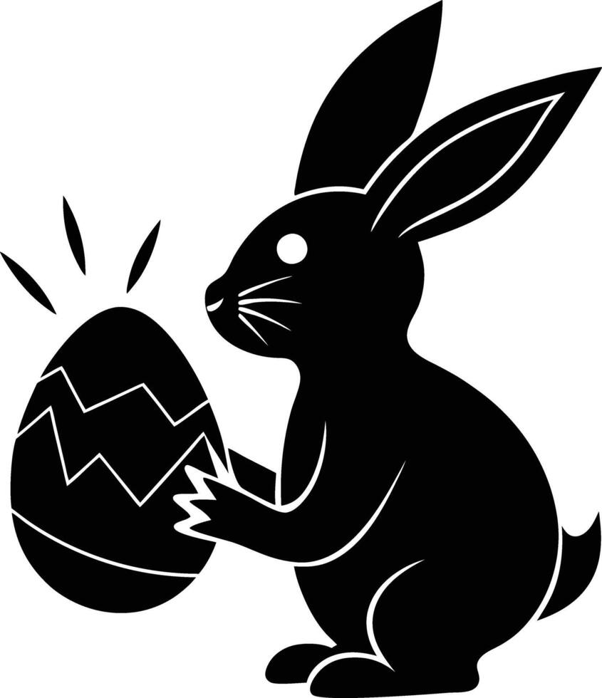 Easter bunny clip art vector