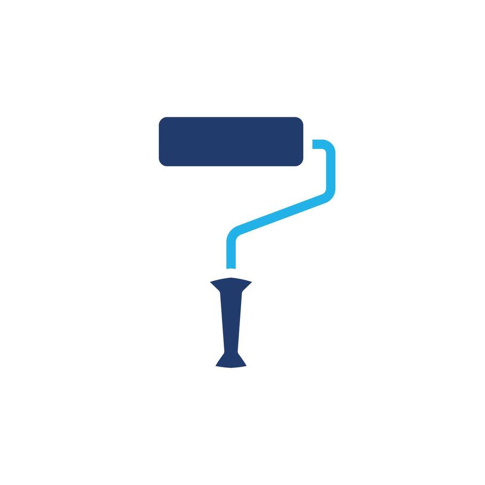 Paint roller colored icon design good for web or mobile app vector