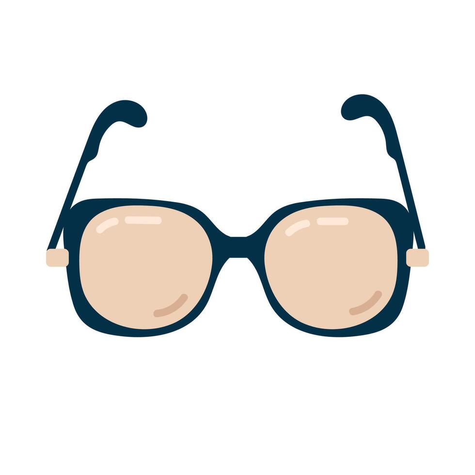 Sunglasses style for summer fashion and eye protection. Flat illustration on white background vector