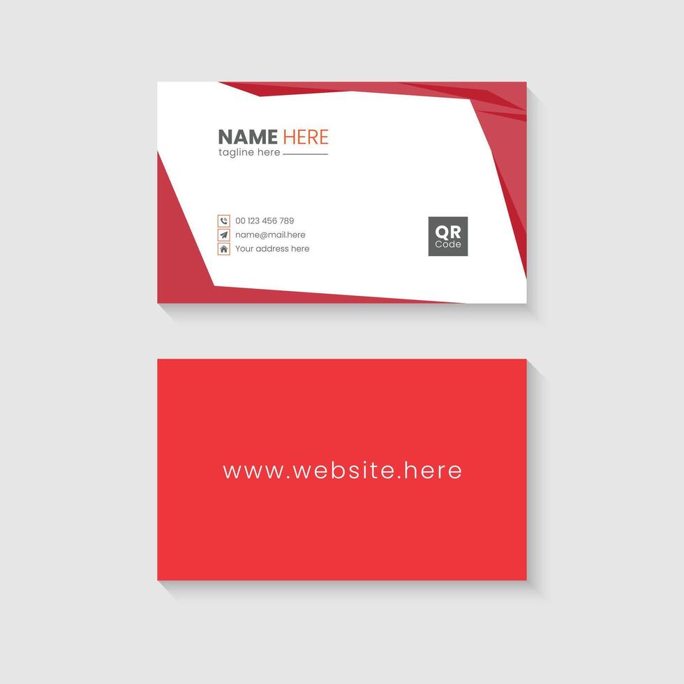 Business card design template vector