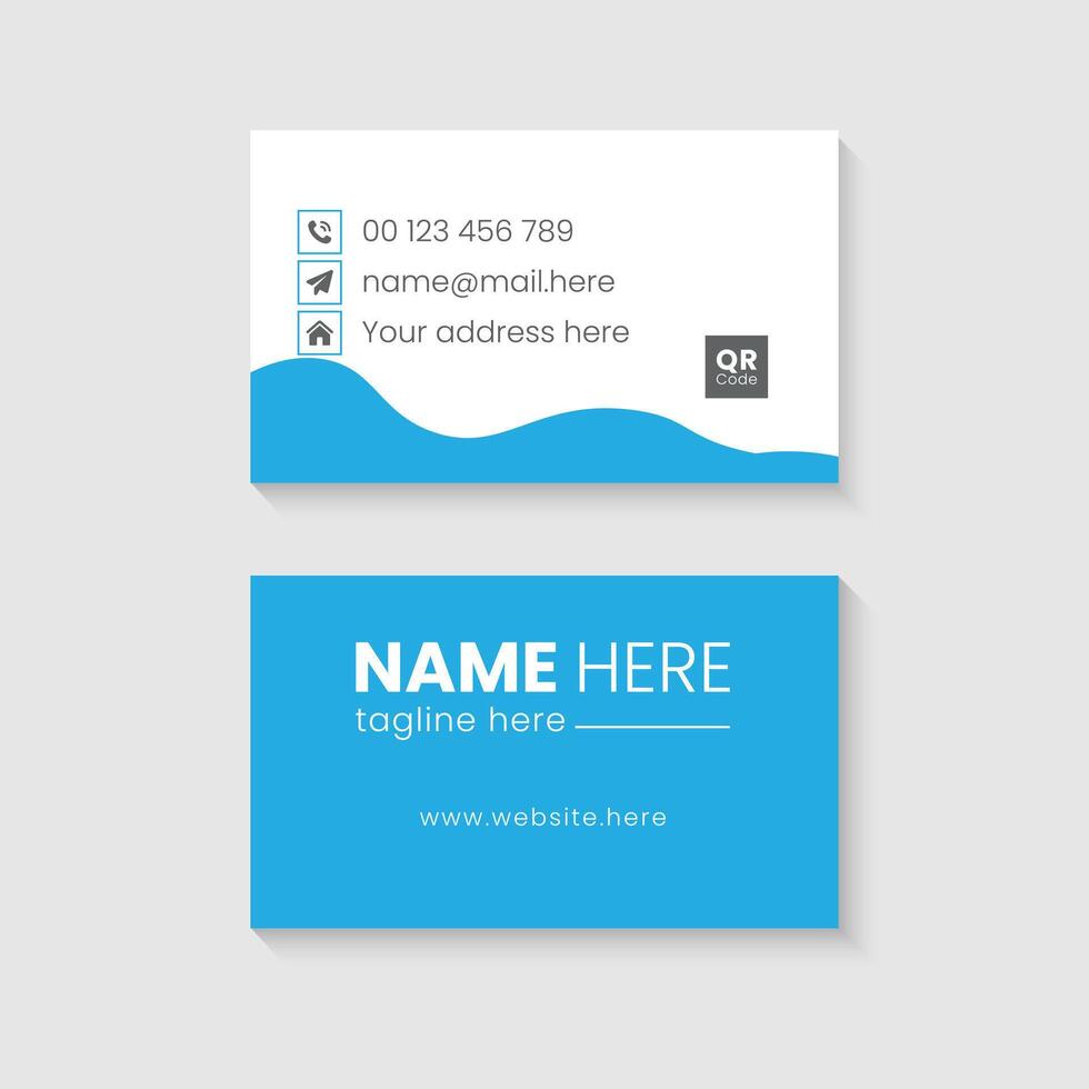 professional business card template vector
