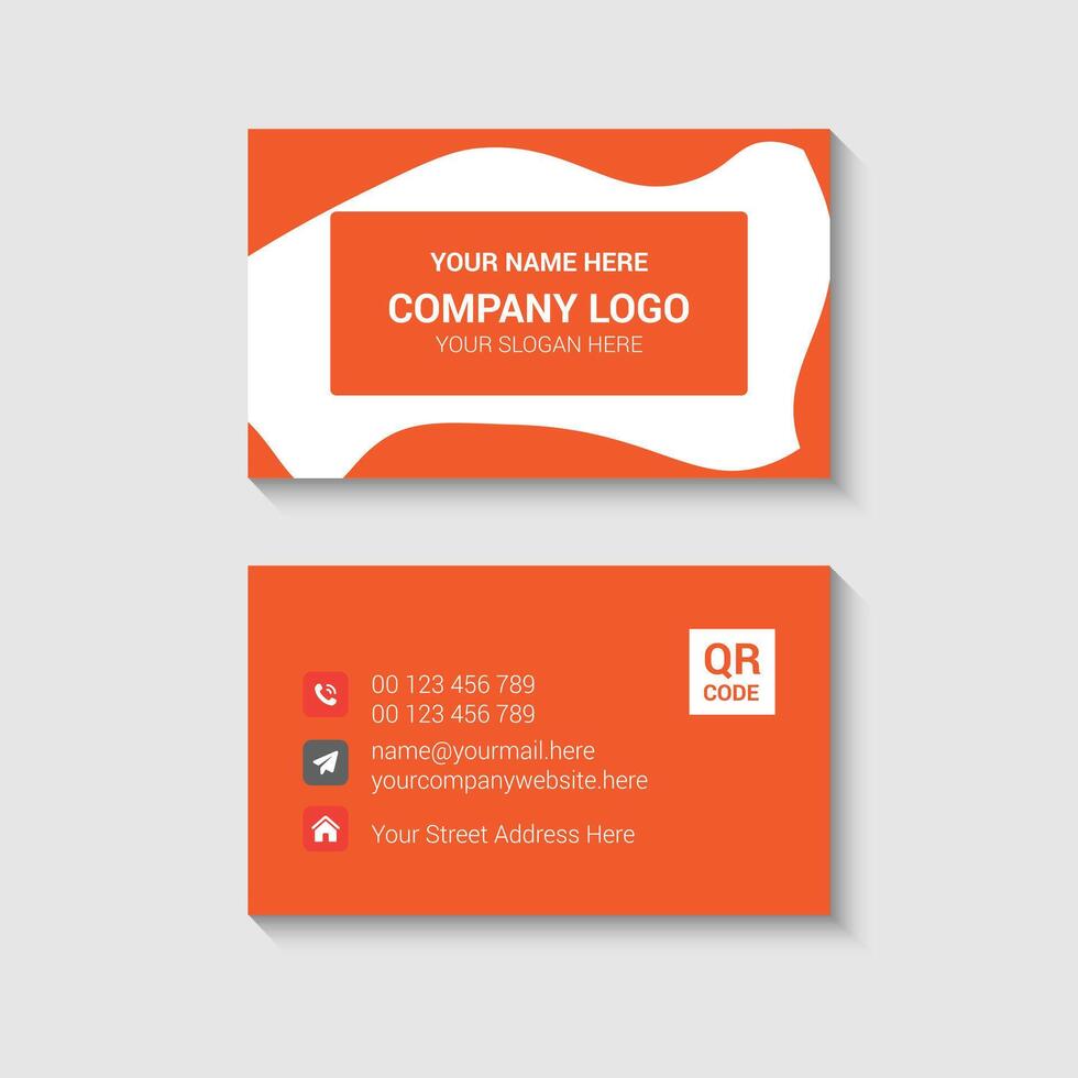 Modern Business Card Layout vector