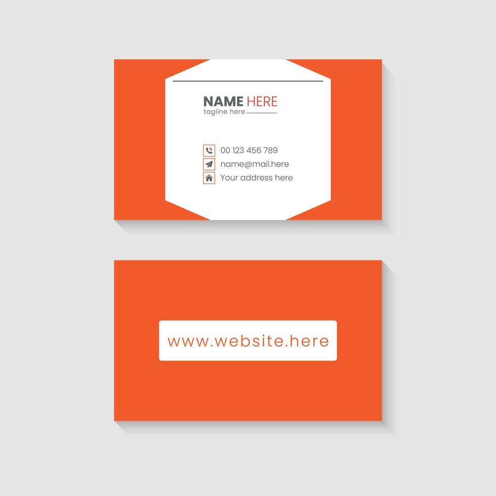 modern creative business card and name card vector