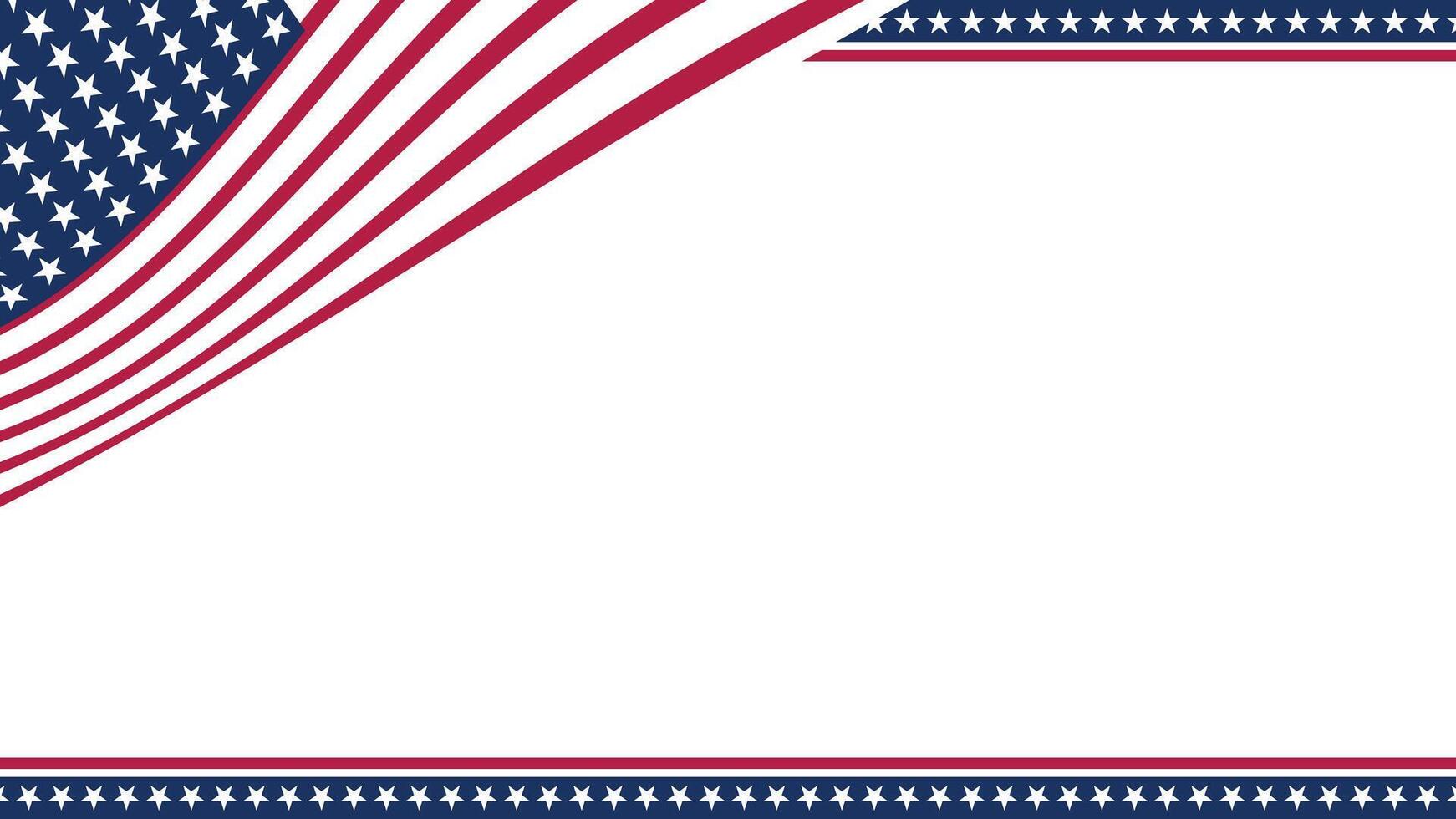 Display of American Flag Patterns With Bold Colors and Star Designs Against a White Background vector
