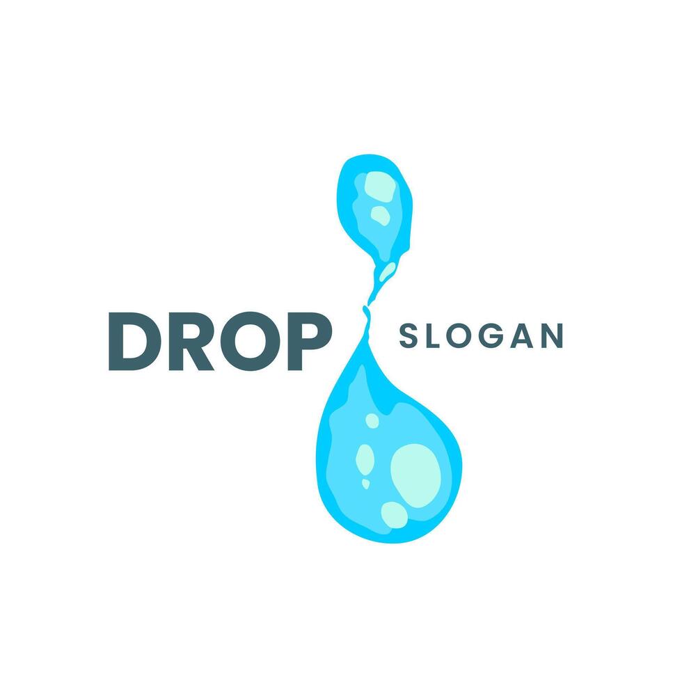 Water drop logo design concept vector