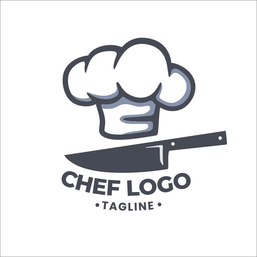 Chef hat logo design illustration vector