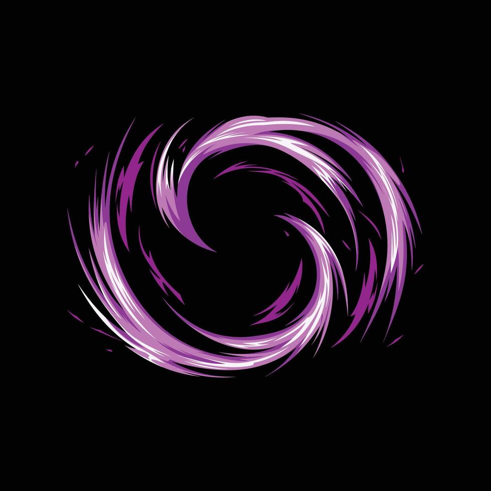 purple vortex cartoon anime effect vector
