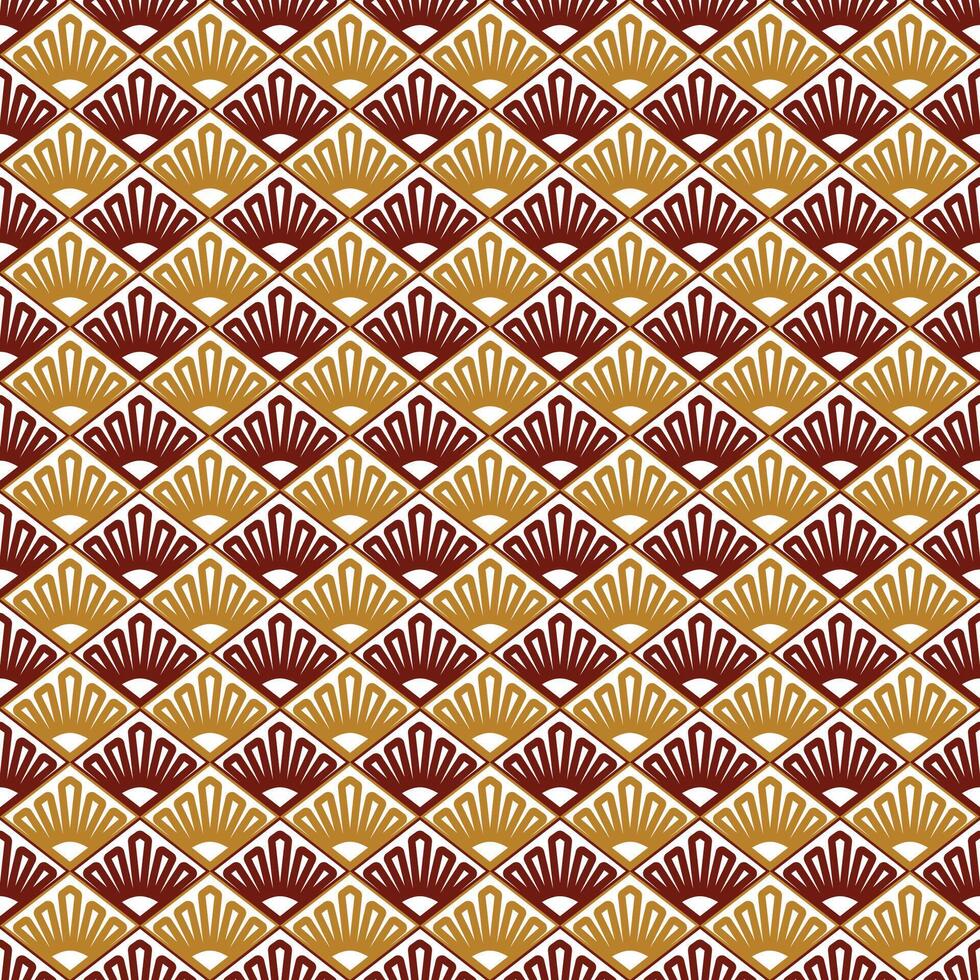 mixed color art deco pattern vector